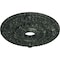 Ekena Millwork Rose Ceiling Medallion (Canopies up to 7 1/4"), 18"OD x 3 1/2"ID x 1 1/2"P, Painted Turtle Crackle CM18ROPTC - alternate 2